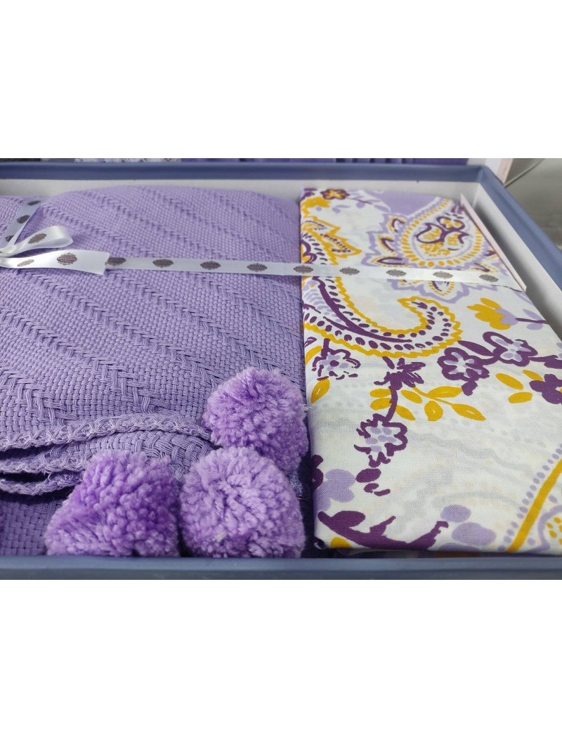 Mor літнія постільна білизна з покривалом. Бавовна. First class Туреччина