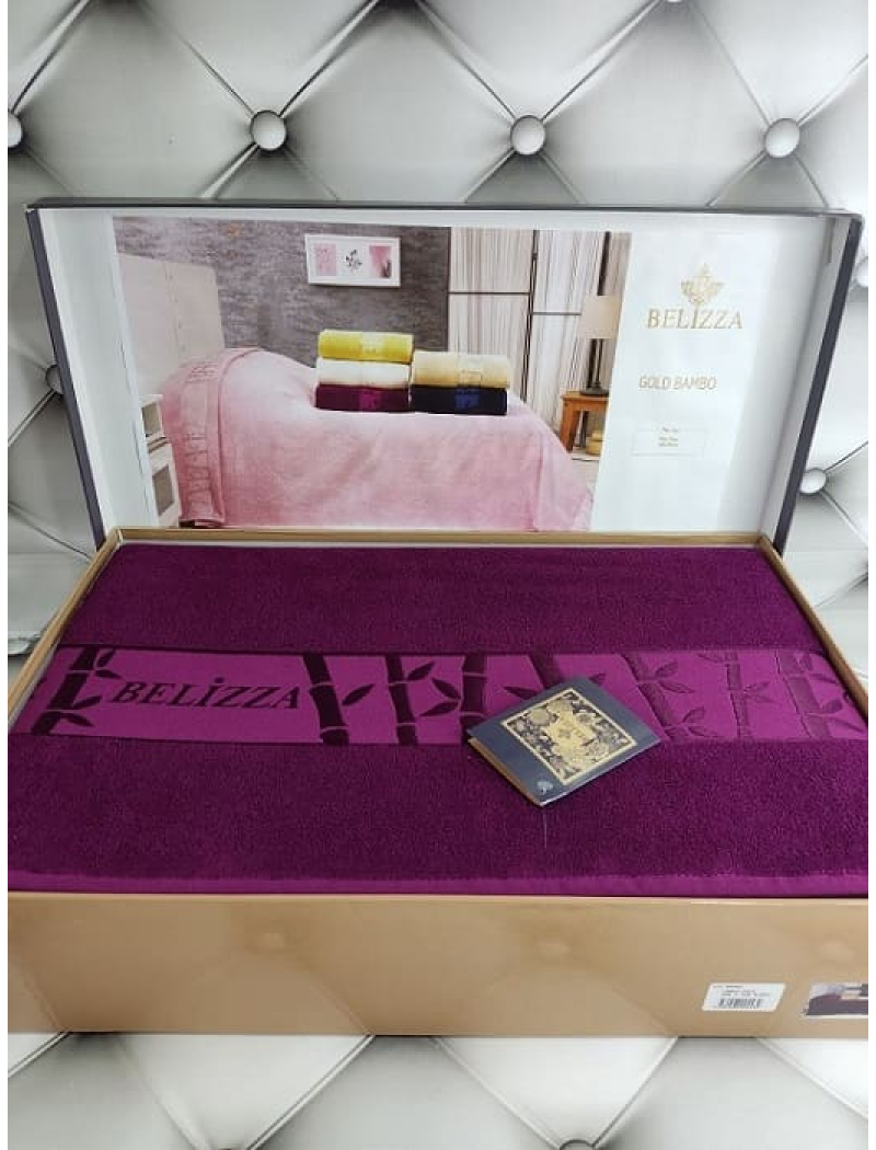 Gold bordo бамбукове простирадло 200х220см. Belizza Туреччина