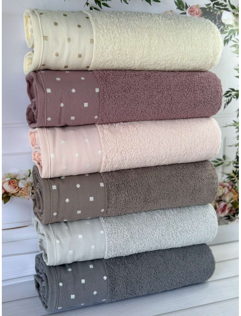 Vip cotton Inci махрові рушники 50х90см., 6 шт/уп. CestepeТуреччина.