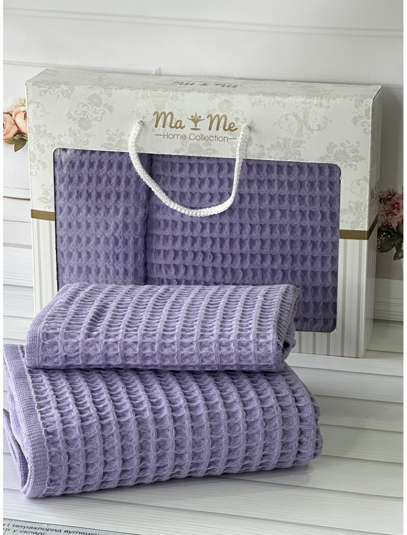 MaMe 2в1 вафельні рушники (баня+обличчя). Туреччина 15