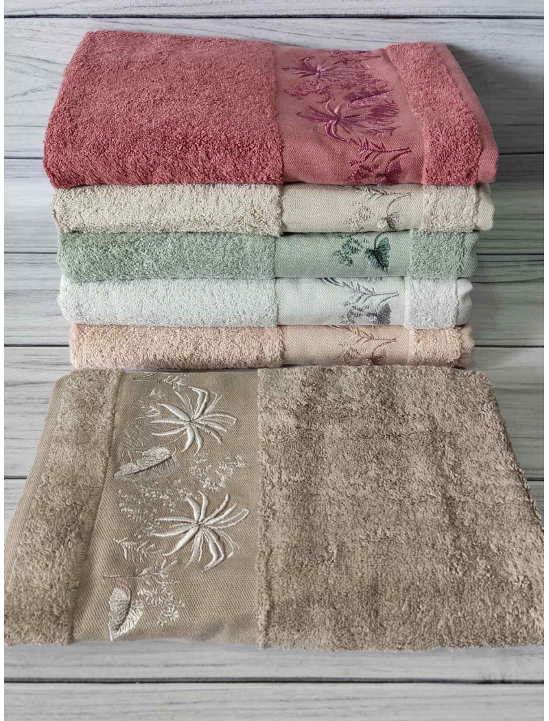 Janet palmiye бамбукові рушники 50х90см., 6шт/уп. Pupilla Туреччина