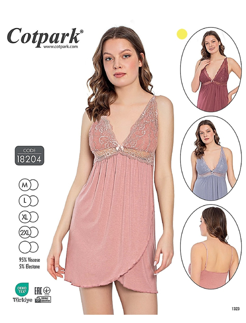 Ночная сорочка 18204 bordo