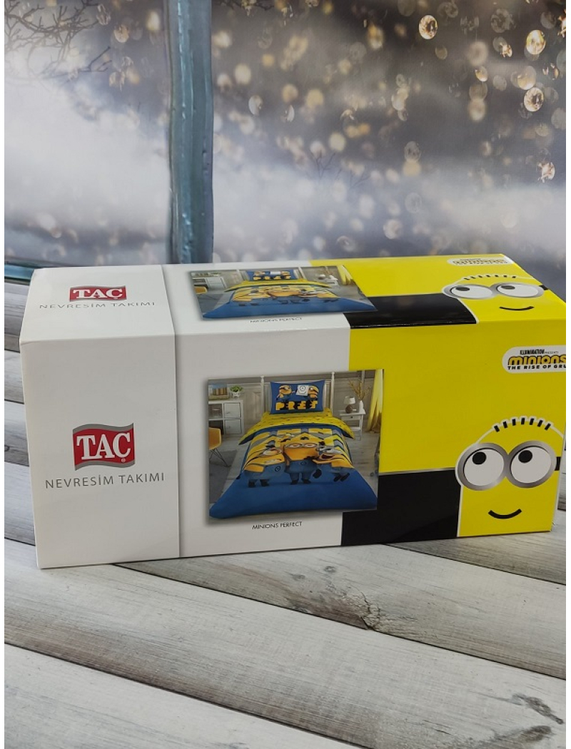 MINIONS полуторна дитяча постіль. Ранфорс. TAC Туреччина.