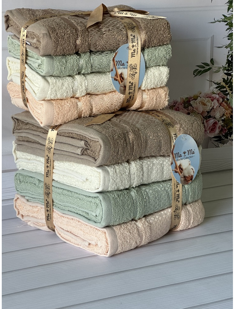 Mame romb 50х90см., 4 шт/уп. Полотенца. Хлопок. (5799-rmb)