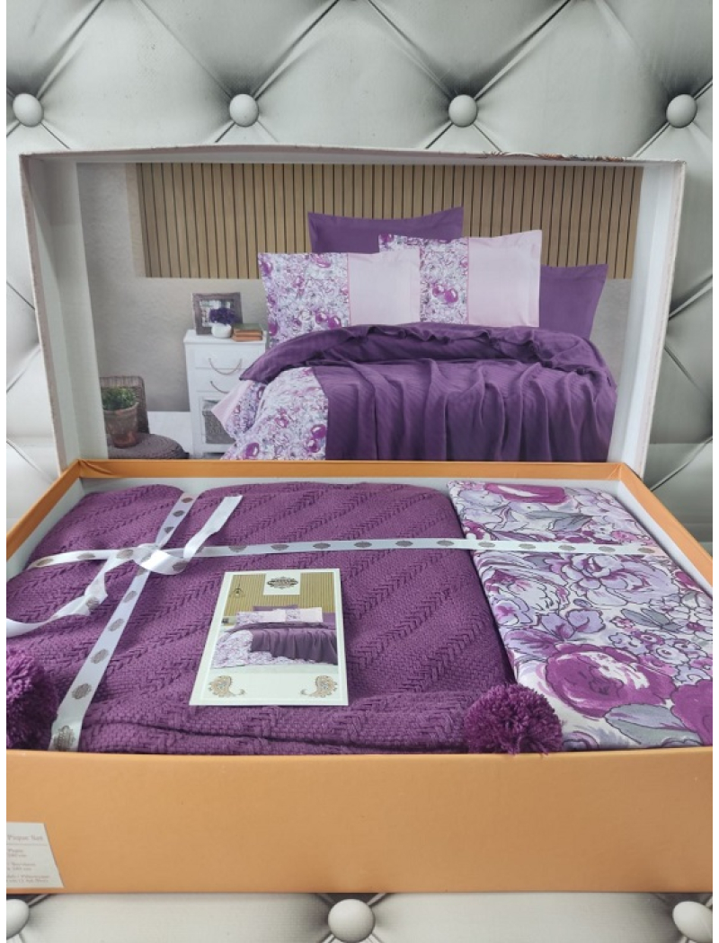 Mor літнія постільна білизна з покривалом. Бавовна. First class Туреччина