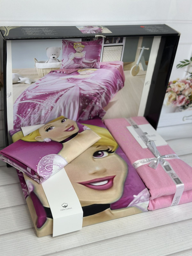 Barbi дитяча полуторна постільна білизна. Ранфорс. Romeo home Туреччина.