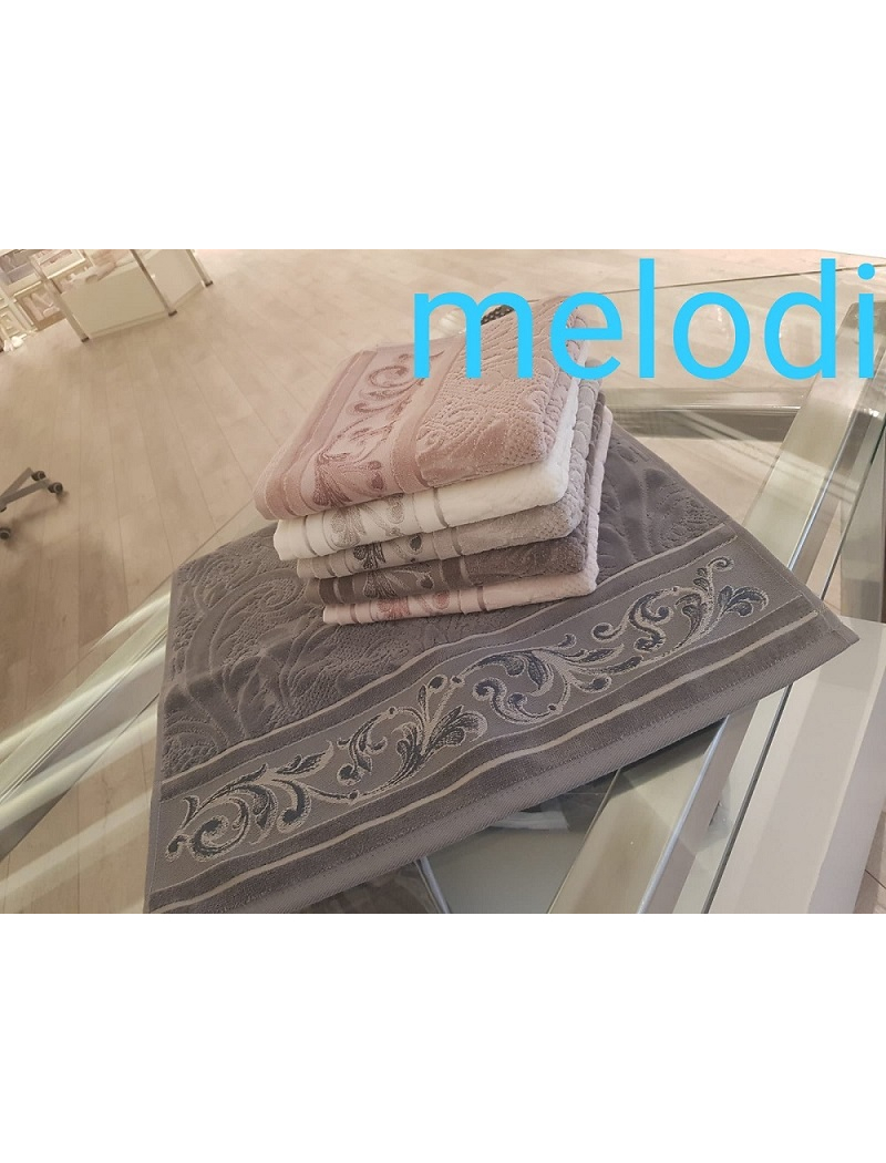 Melodi велюрові рушники 50х90см., 6 шт/уп. Pupilla Туреччина.