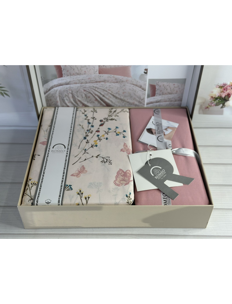 Poplin Elrns постіль з поплин. Євро розмір. Romeo home Туреччина.