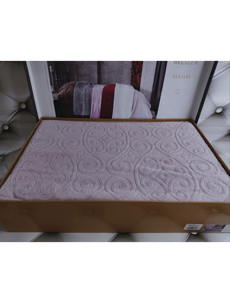 Hanzade lila велюрове простирадло 200х220см. Brlizza Туреччина