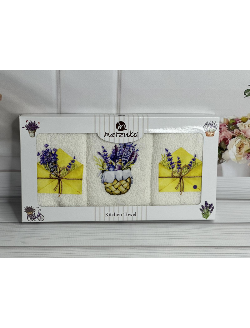 Merzuka lavanta yellow Махрові рушники 30х50см., 3шт.