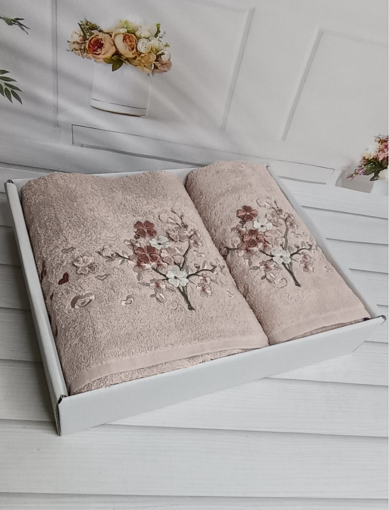 Piante sacura pudra 3D 2в1 бавовняні рушники.Туреччина