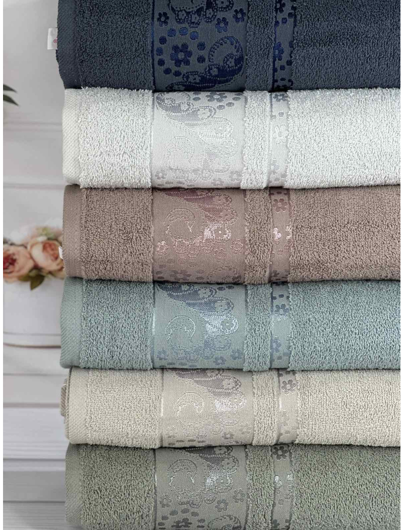 Sal Durul махрові рушники 50х90см., 6 шт/уп. Туреччина