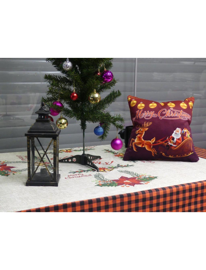 Новорічні наволочки 45х45см. Dijital принт. Туреччина.