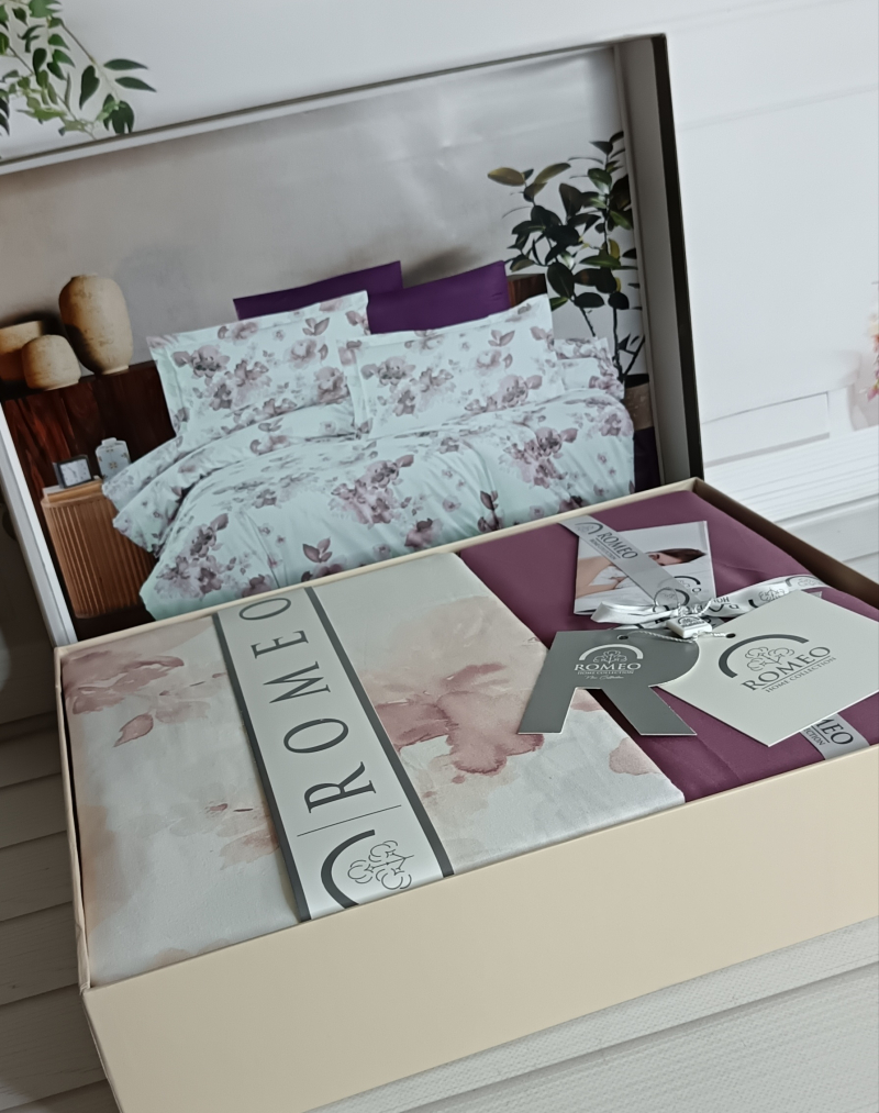 Poplin Rose murdum постіль з поплин. Євро розмір. Romeo home Туреччина.