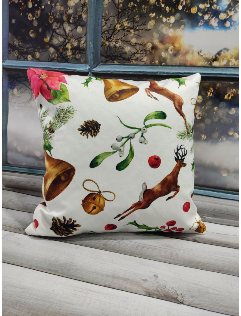 Новорічні наволочки 45х45см. Dijital принт. Туреччина.