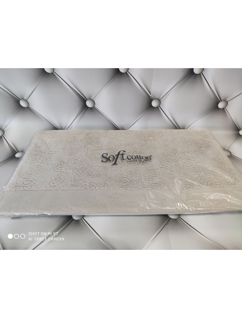 Leaf bej махровое полотенце 50х100см., 525 г/м2. Хлопок. Soft cotton Турция.