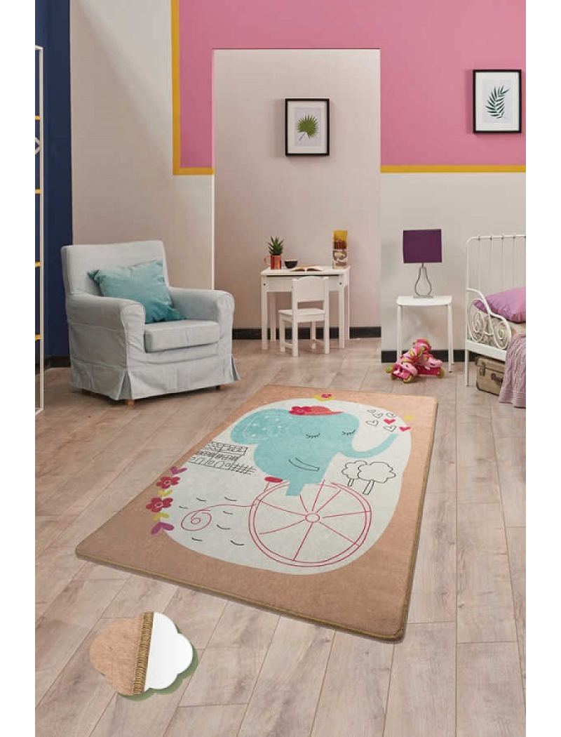 Eephant bike bej 140х190см. Килимки в дитячу кімнату. Туреччина.