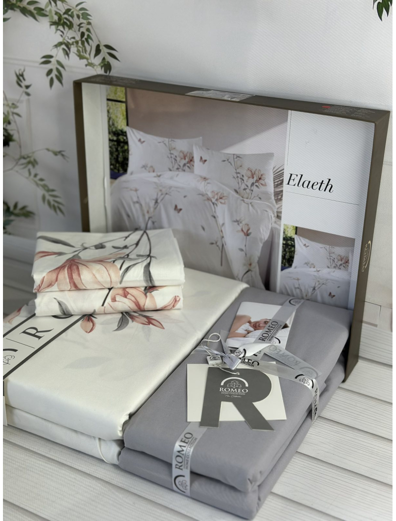 Poplin Elaeth постіль з поплин. Євро розмір. Romeo home Туреччина.