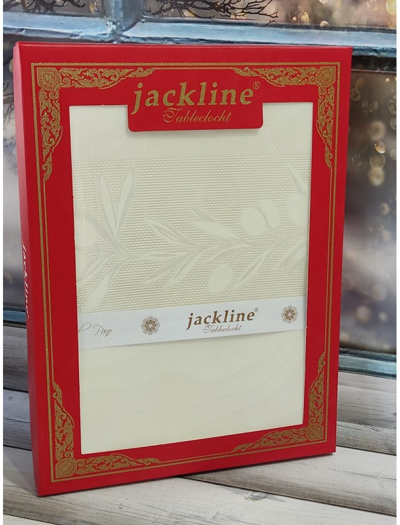 Jackline Туреччина.OLIVE.Жаккардова скатертина 160х220см.