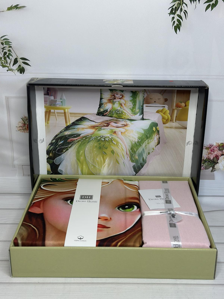 Sarila yesil дитяча постільна білизна. Ранфорс. Romeo home Туреччина.