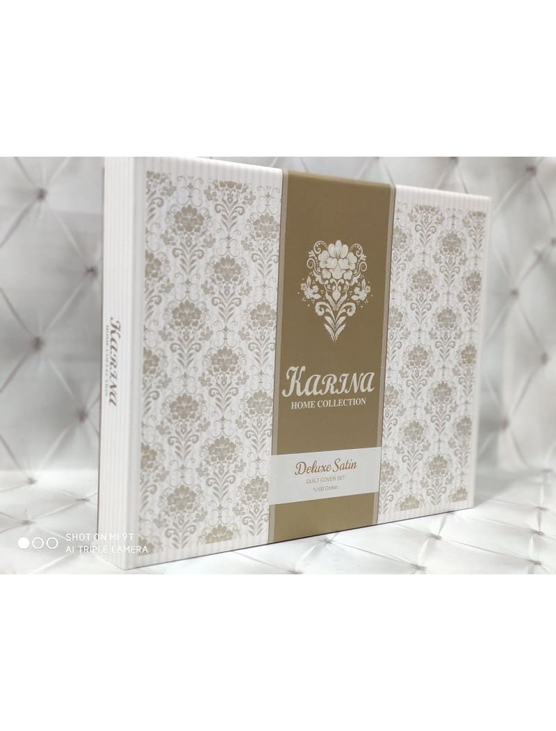 copy_Sari gri постільна білизна з вишивкою. Євро розмір. Ранфорс. Karina Туреччина.