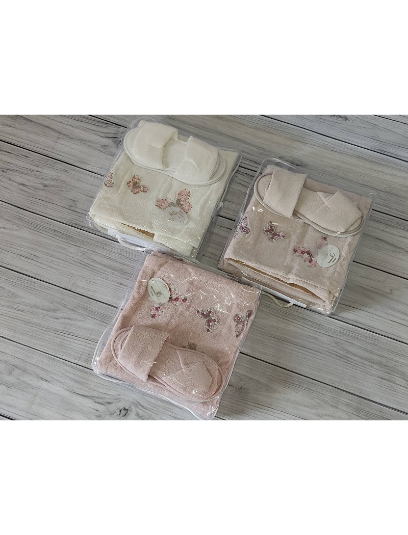 Butterfly krem ​​бамбуковые женские наборы для сауны. Pupilla Турция.