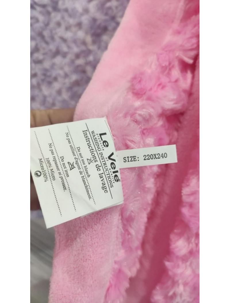 Roza pink плед 220х240см. Le velle Туреччина.