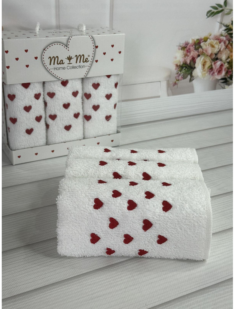 Mame Heart 3в1 кухонні рушники 30х50см.