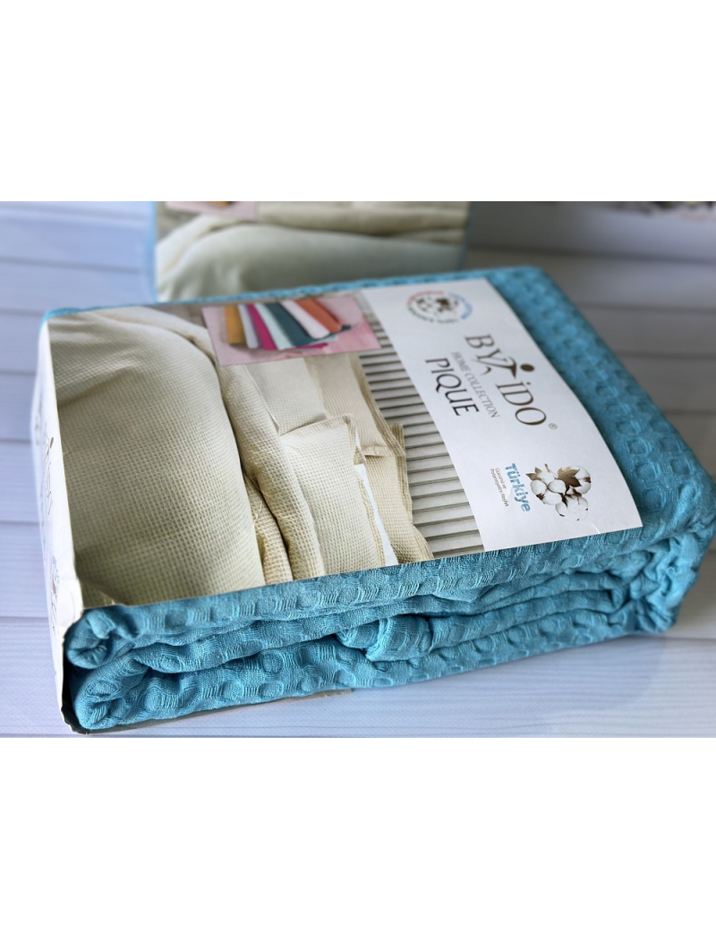 Вафельное пике 200х240см. Хлопок. By Ido Турция. 9251-1