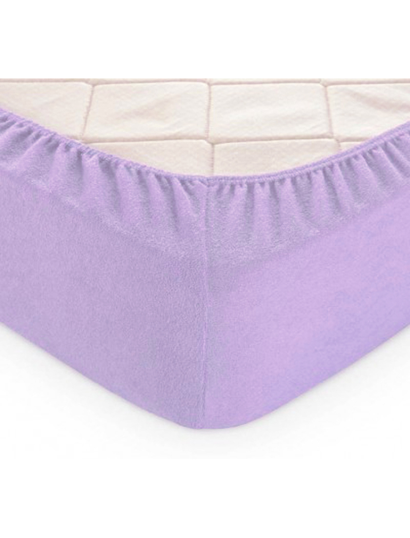 Простынь махровая на резинке (180х200х30) Lilac Breeze