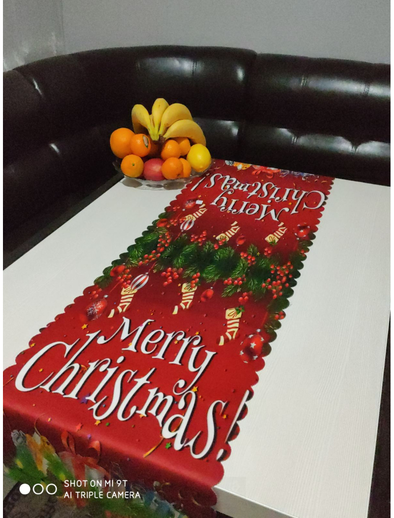 СТ.Новорічна дорожка 134х37см. Поліестер. Туреччина.