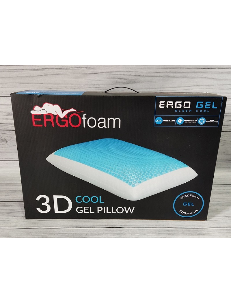 Подушка с охлаждающей гелевой вставкой Ergo foam Gel