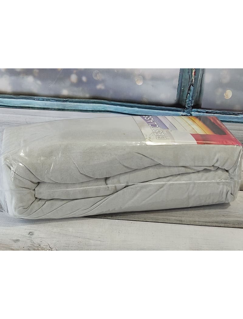 Gri трикотажне простирадло на резинці 160х200см. Best class Туреччина.