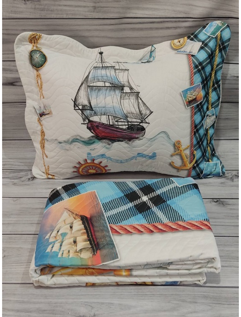 Sailor полуторне покривало з наволочкой. Miss Bella Туреччина.