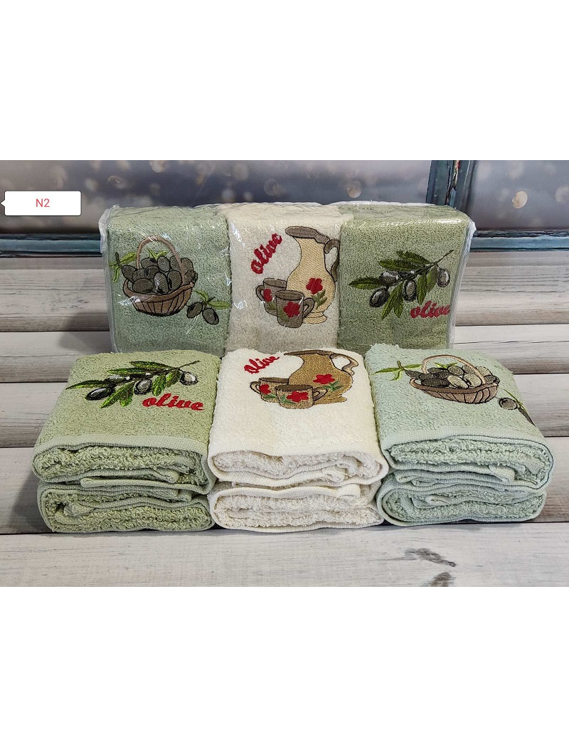 Mame Alivka 30х50см., 6 шт/уп. Кухонні рушники. ПВХ упаковка.