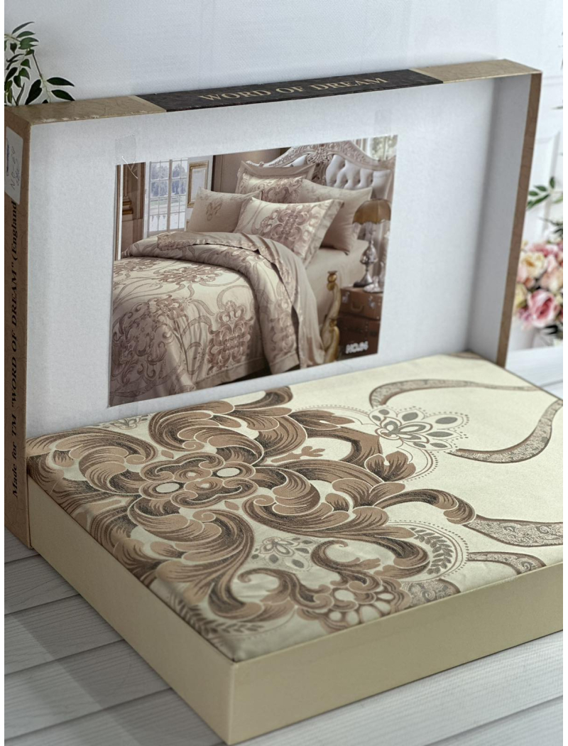 NO.64 жаккардова постіль. Євро розмір. Word of dream.