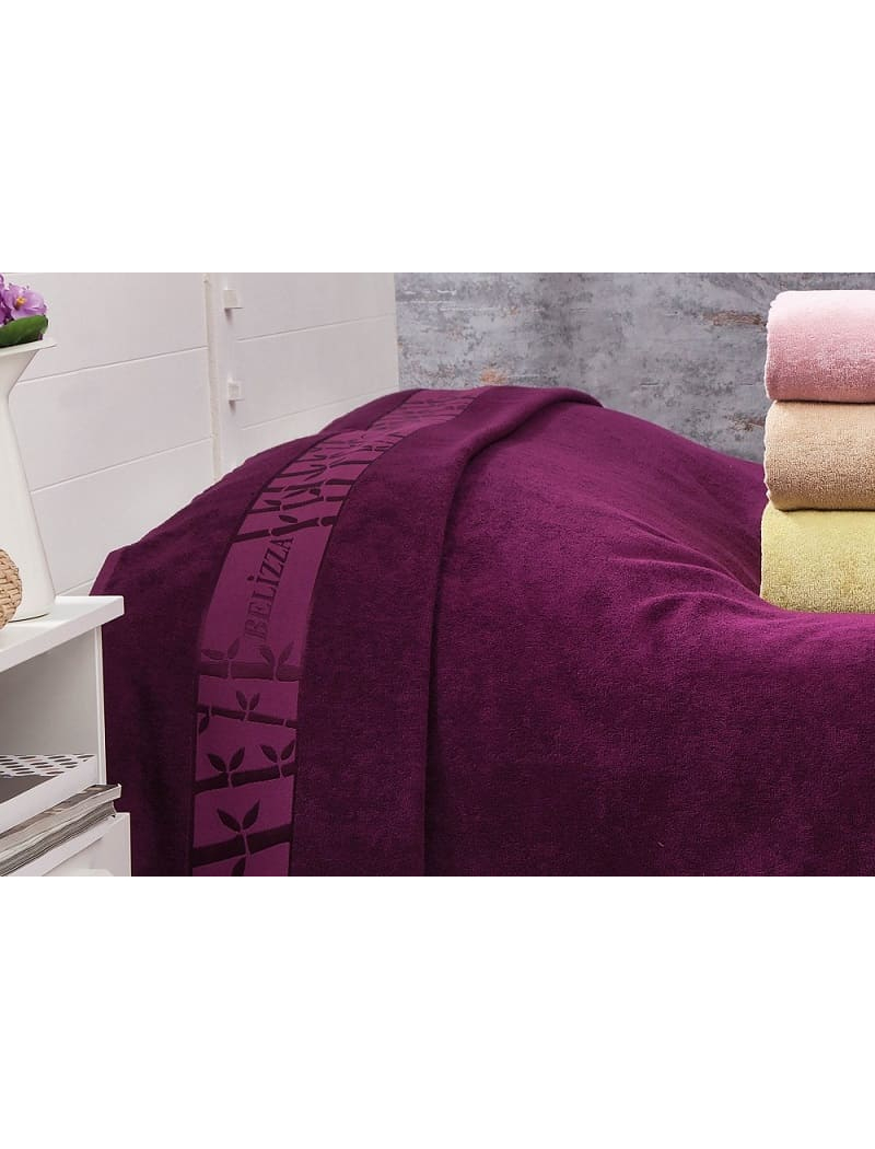 Gold bordo бамбукове простирадло 200х220см. Belizza Туреччина