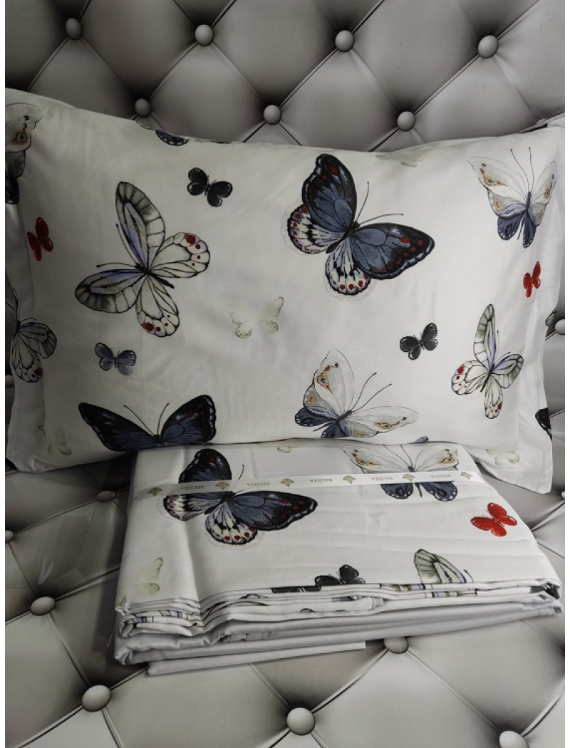 Butterfly сатинова постільна білизна. Євро розмір. Dijital Belizza Туреччина.