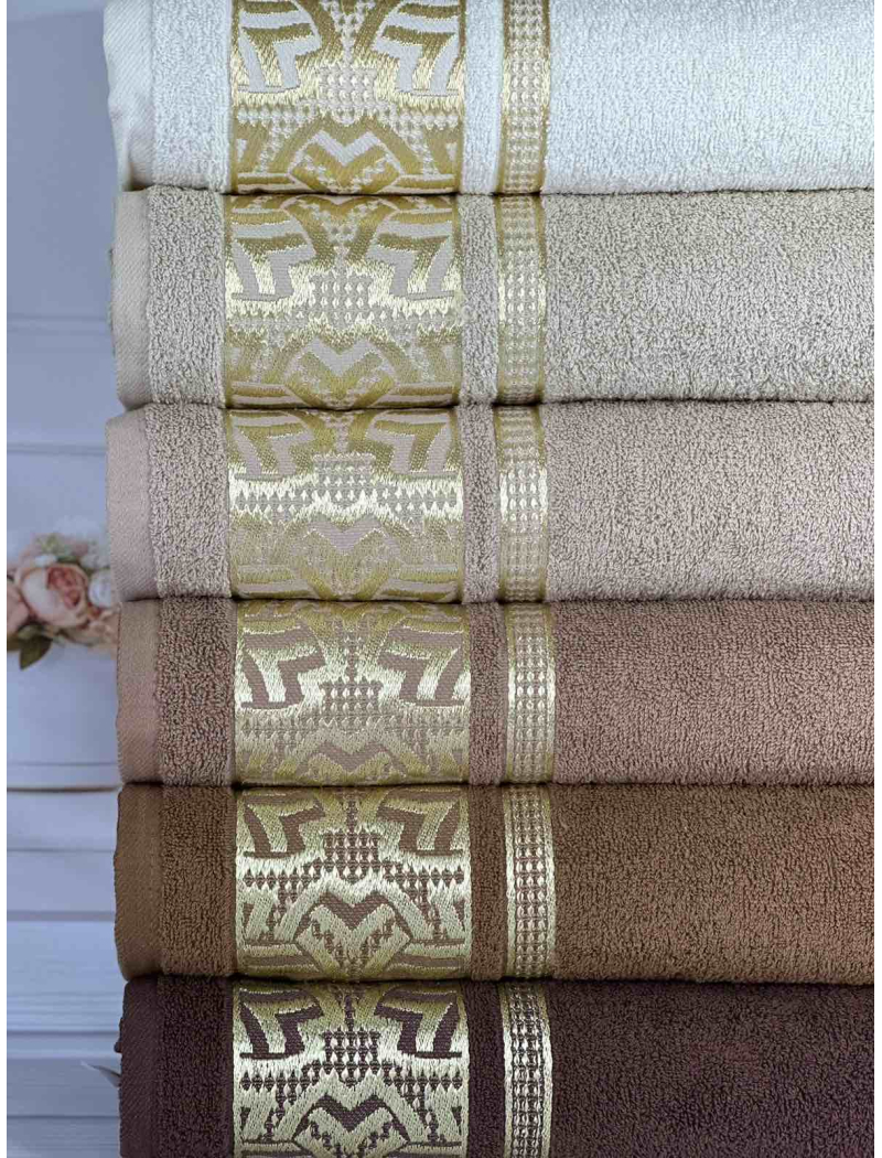 Osmanli Durul махрові рушники 50х90см., 6 шт/уп. Туреччина