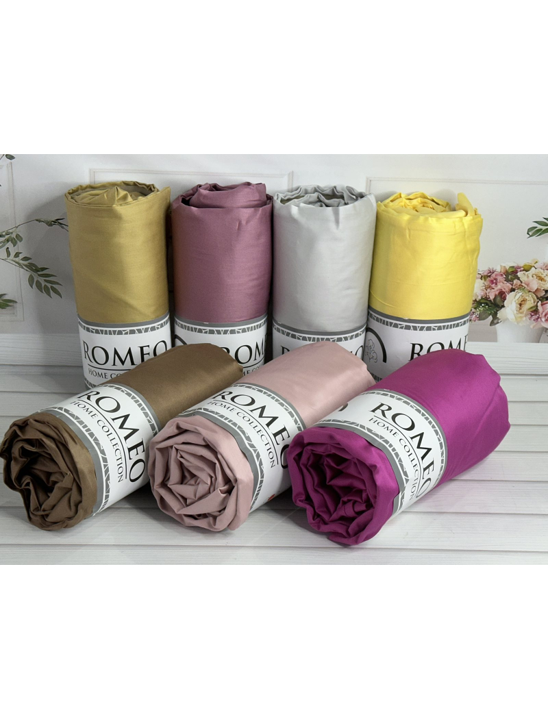 Duz Fusya 160х200см., сатинове простирадло на резинці. RomeoТуреччина.