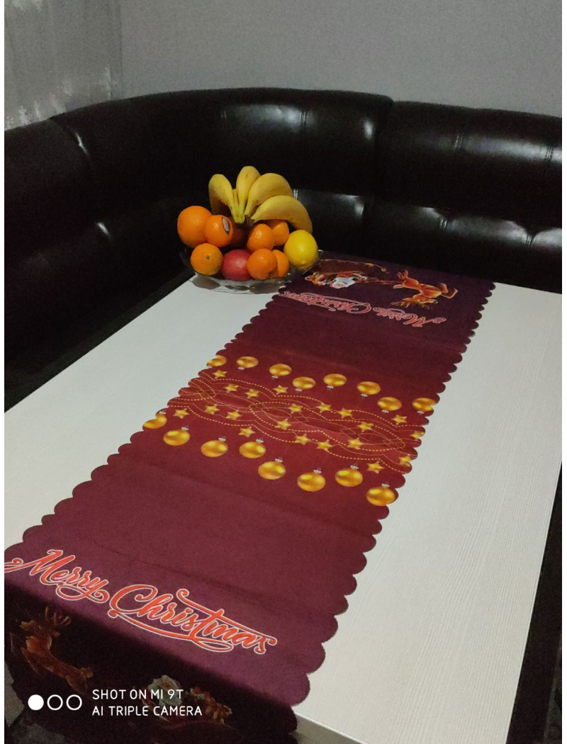 СТ.Новорічна дорожка 134х37см. Поліестер. Туреччина.