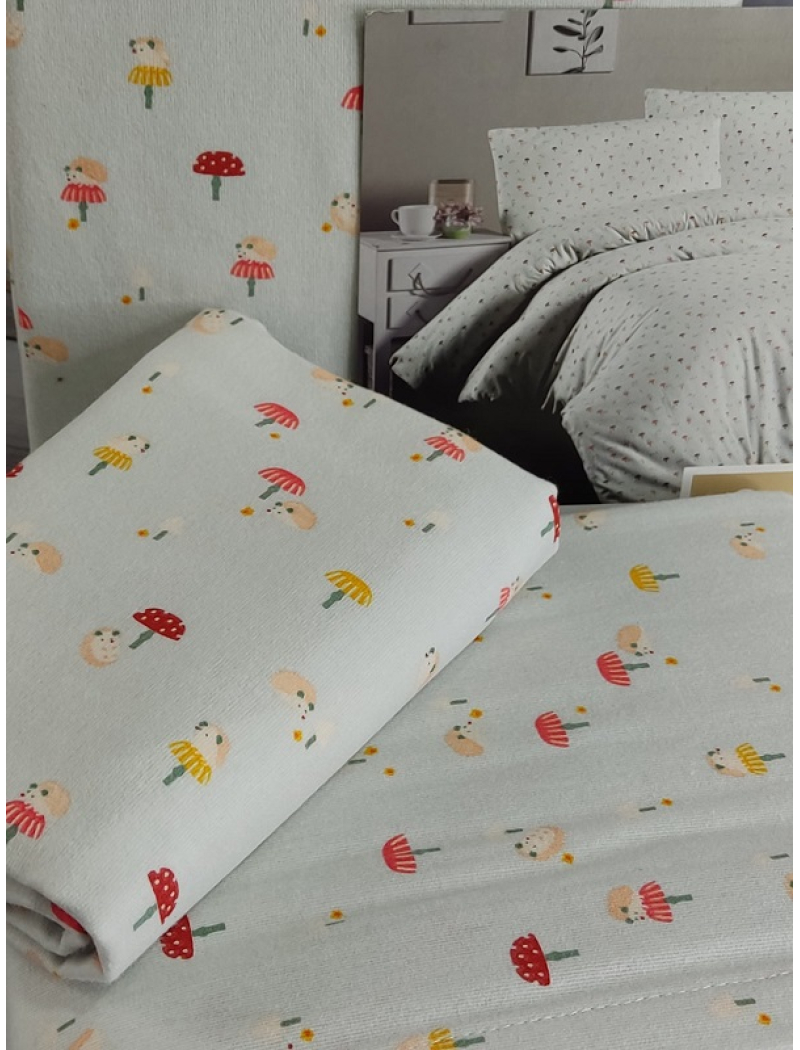 Hedge hogs полуторна фланелева постіль. Cotton collection Туреччина