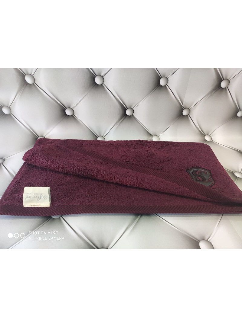 Luxure bordo махровое полотенце 50х100см., 580 г/м2. Хлопок. Soft cotton Турция.