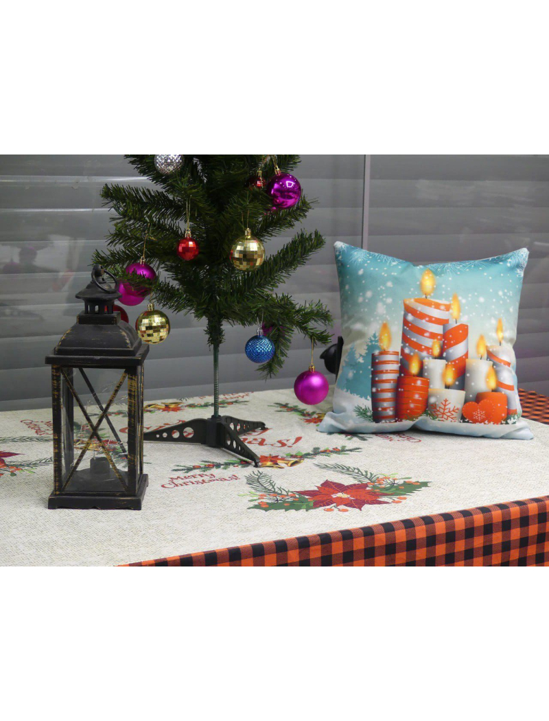 Новорічні наволочки 45х45см. Dijital принт. Туреччина.