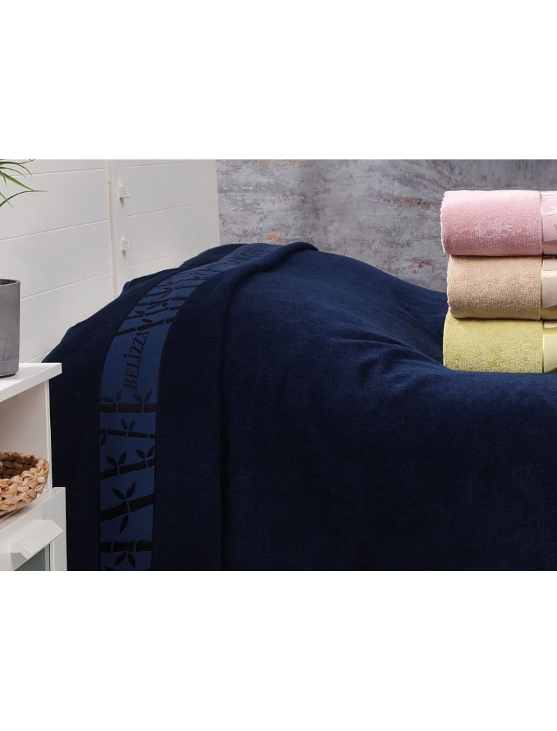 Gold lacivert бамбукове простирадло 200х220см. Belizza Туреччина