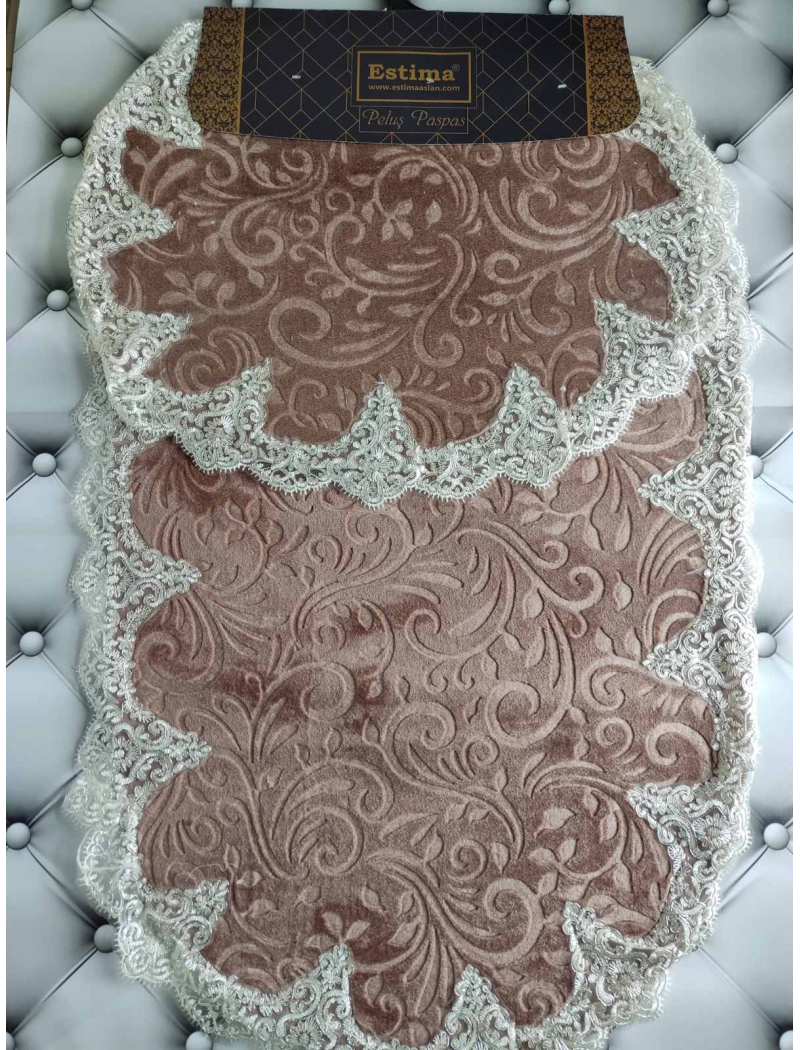 Bej Килимки з гіпюром. 2 штуки. Estima Туреччина.