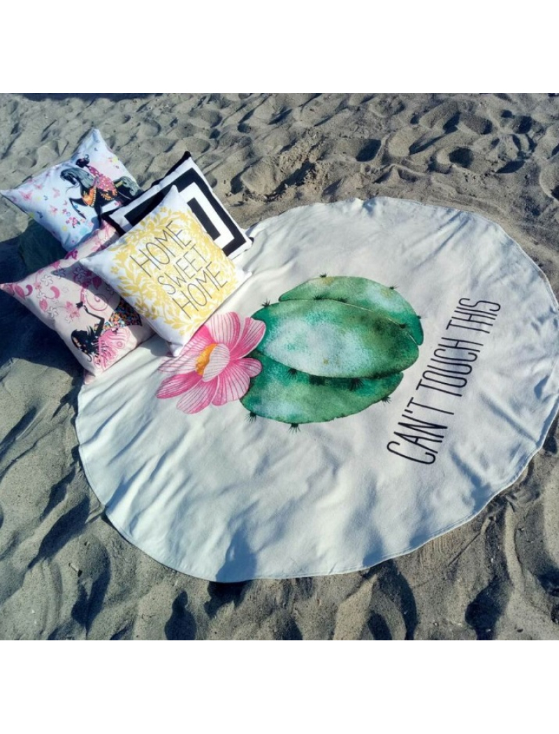 Kaktus пляжна кругла підстилка 150х150см. Туреччина