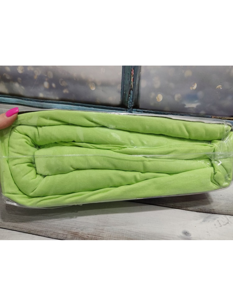 Yesil трикотажне простирадло на резинці 180х200см. Best class Туреччина.