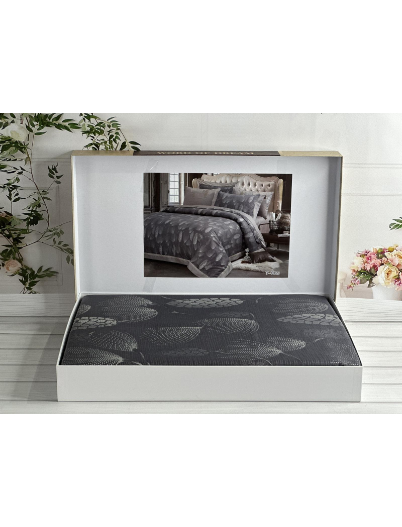 T-1029 жаккардова постіль. Євро розмір. Word of dream.