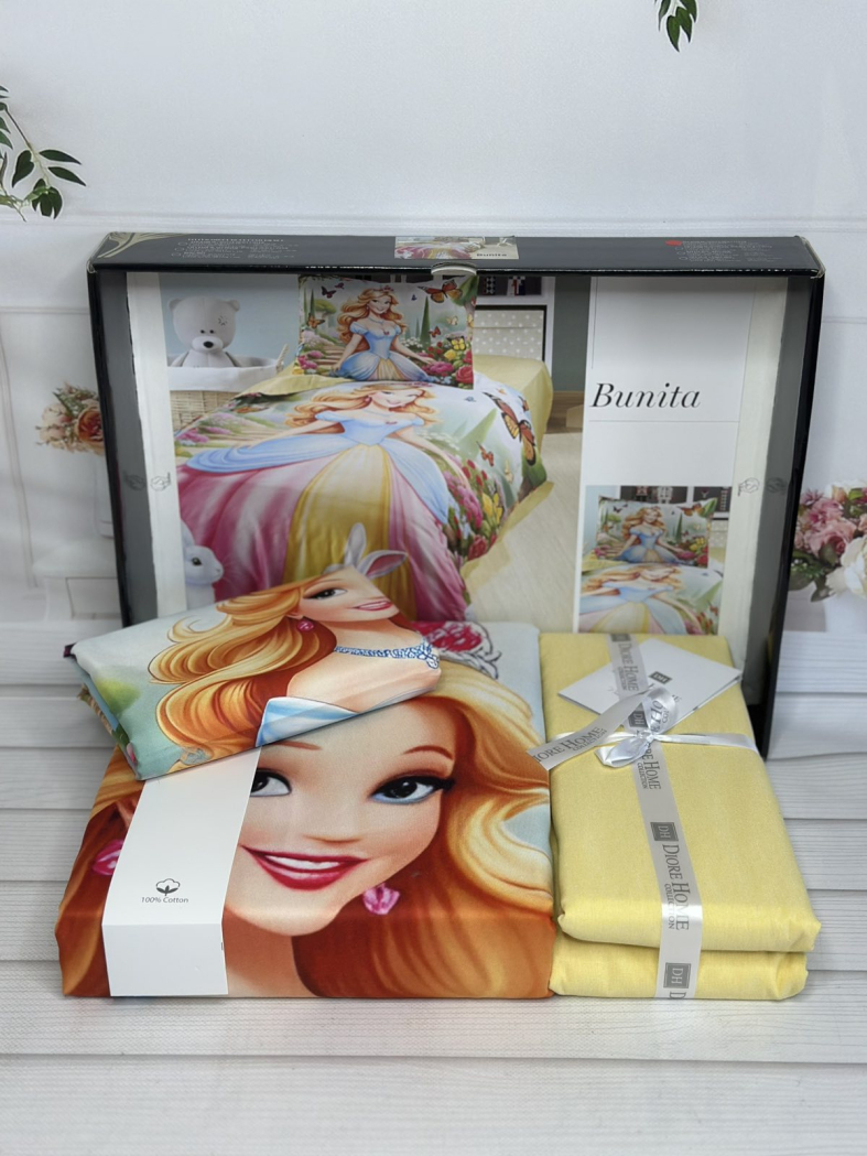 Bunita дитяча полуторна постільна білизна. Ранфорс. Romeo home Туреччина.